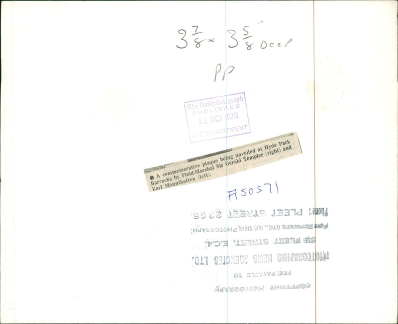 Field Marshal Sir Gerald Templer - Vintage Photograph