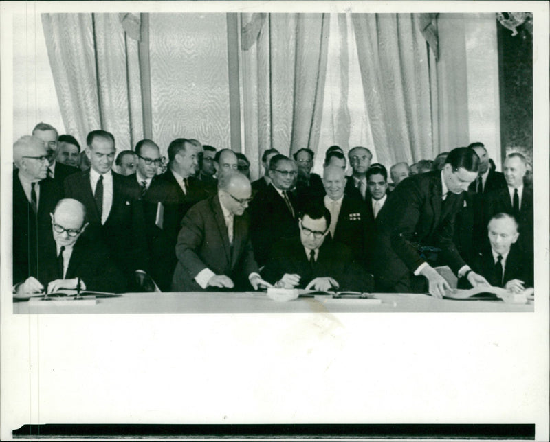Test Ban Treaty - Vintage Photograph