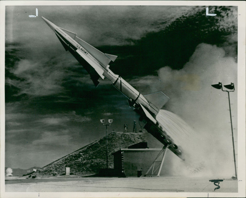 American Army Nike-Zeus missile - Vintage Photograph