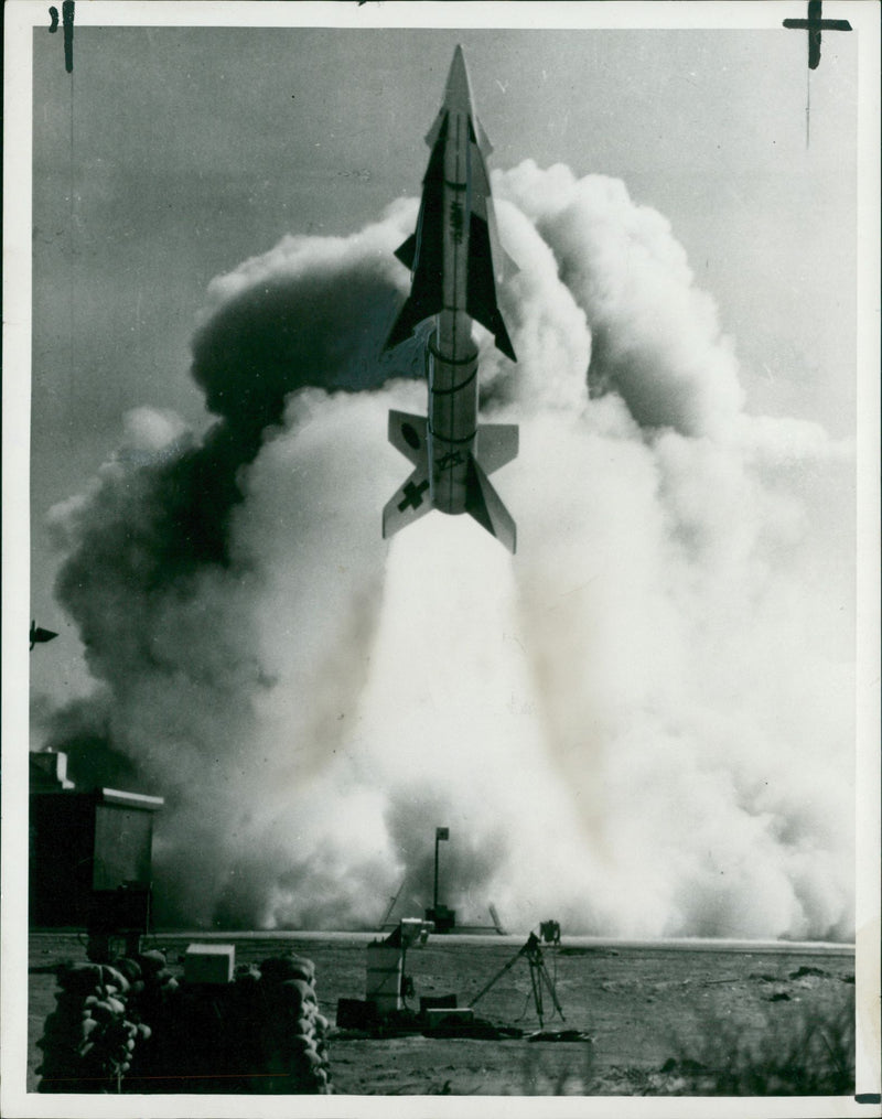 American Army Nike-Zeus missile - Vintage Photograph