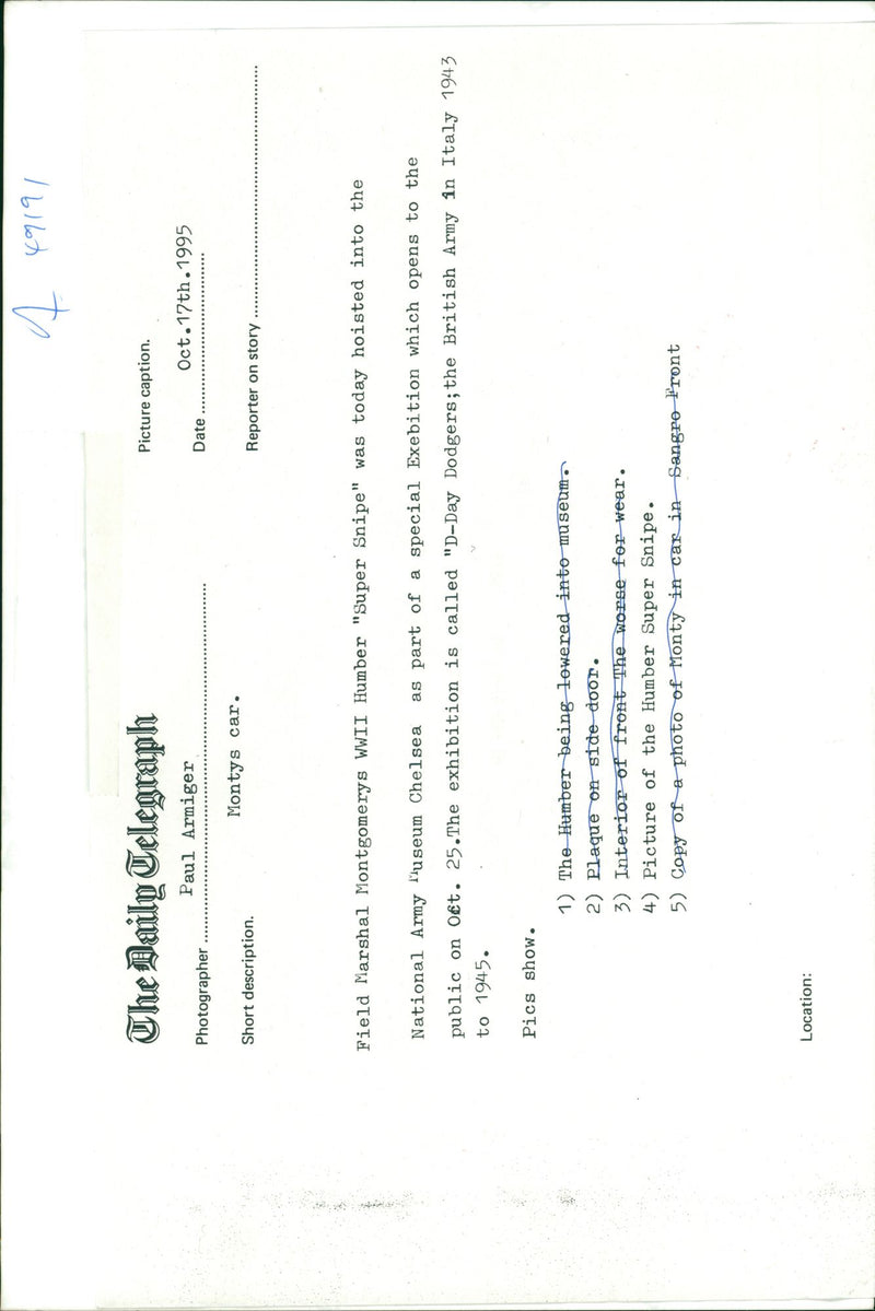 Bernard Montgomery - Vintage Photograph