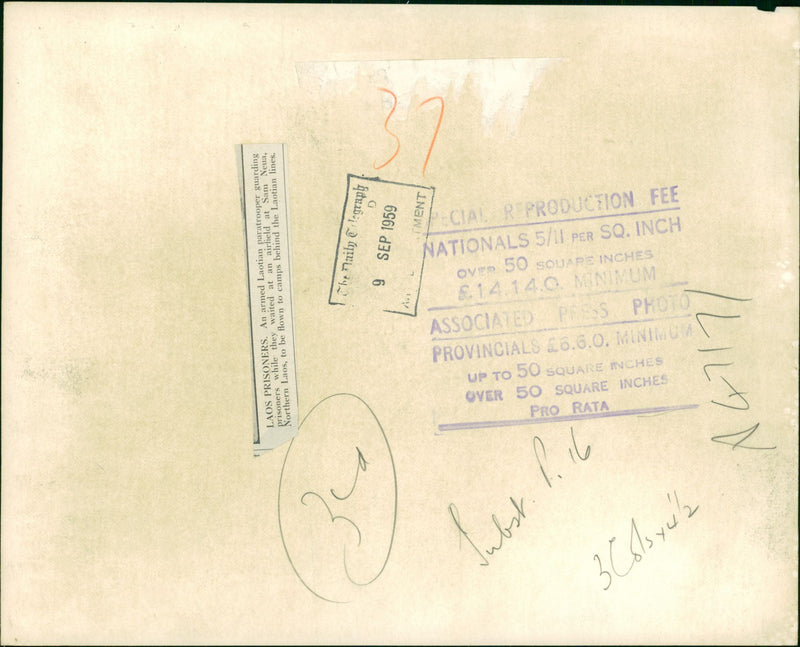 Laos War: Laos Prisoners - Vintage Photograph