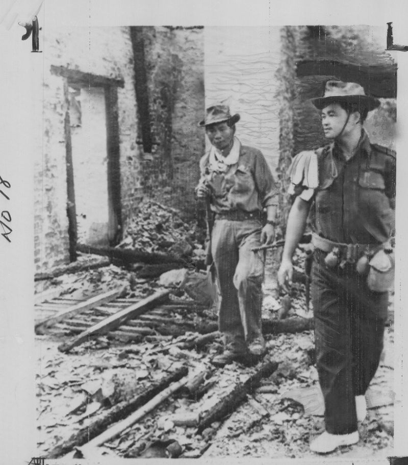 Laos War: Laotian Soldiers - Vintage Photograph