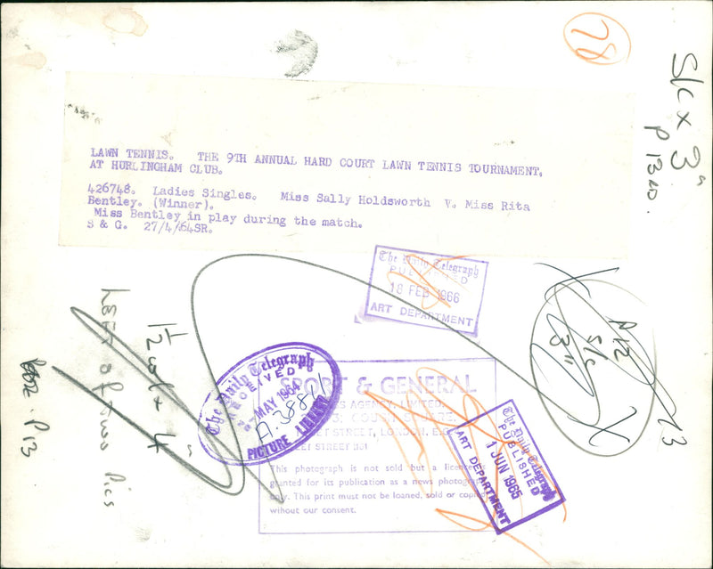 Rita Bently - Vintage Photograph