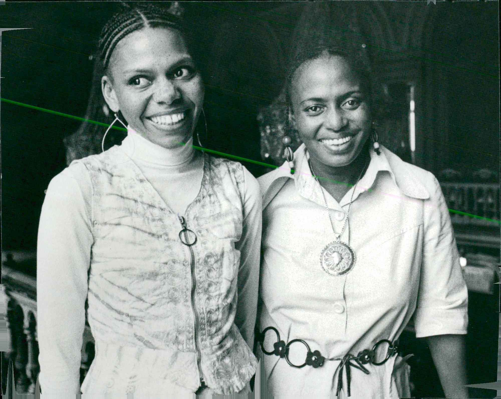 Miriam Makeba on Stockholm visit together with her daughter Bongi - Vi