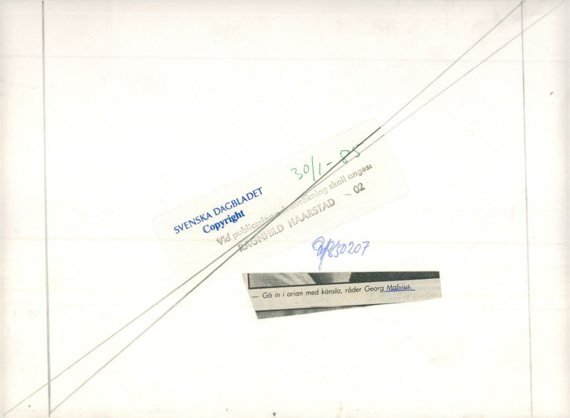 ARIAN GEORG PUBLICATION LINES CANSLA CASE - Vintage Photograph