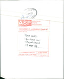 Tony Ward - Vintage Photograph