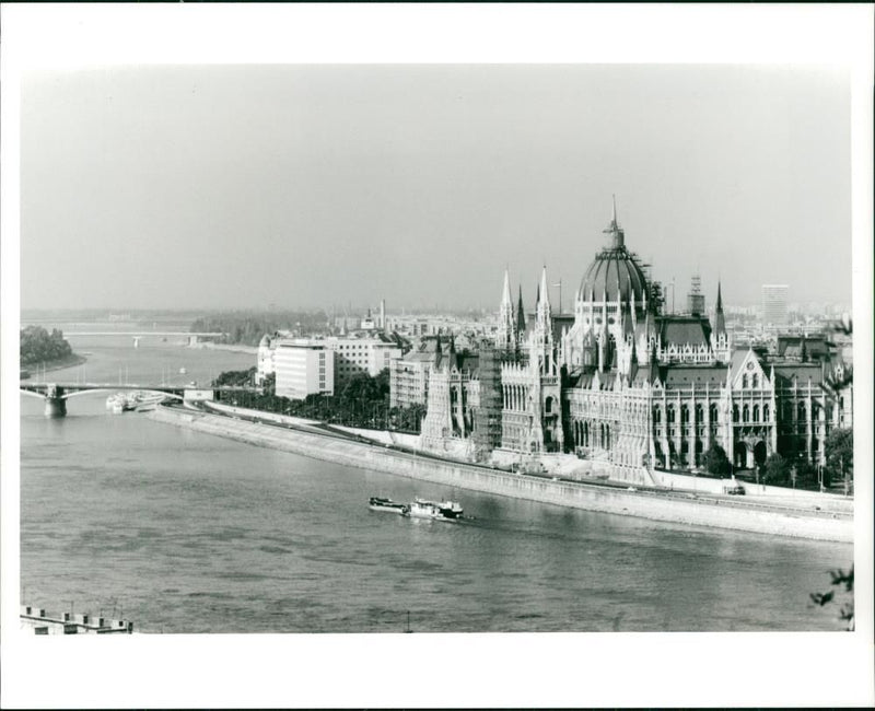 The Parliament building of the Hungarian Peoples Republic - Vintage Photograph