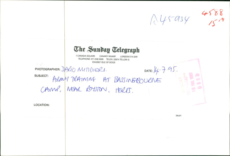 Army training at Bassingbourn camp - Vintage Photograph