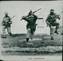 The Jamaica Regt. training with a fusilier Weeton Camp - Vintage Photograph