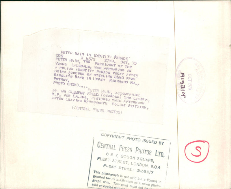 Clement Freud Writer. - Vintage Photograph