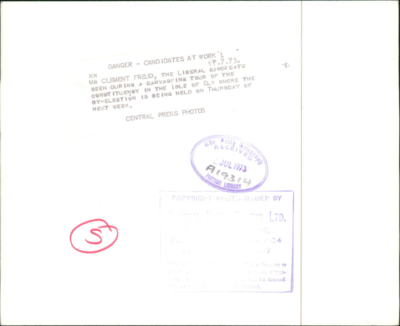 Clement Freud Writer. - Vintage Photograph