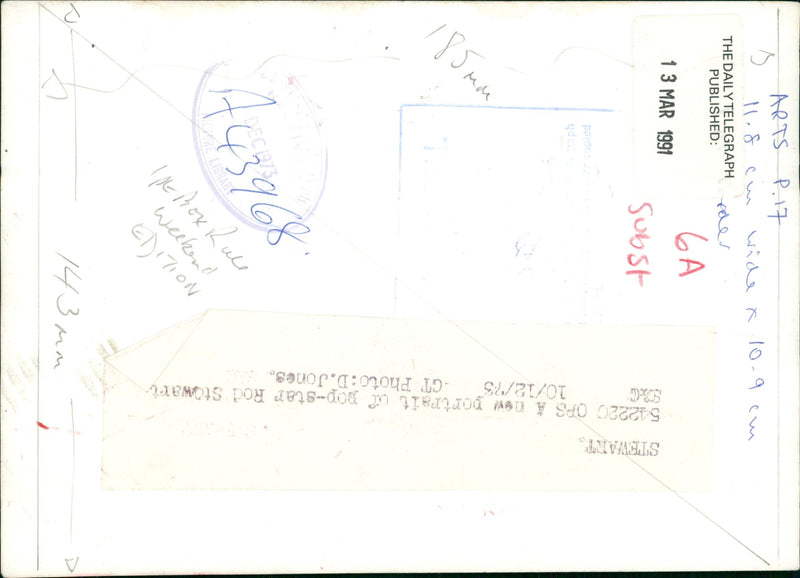 Rod Stewart - Vintage Photograph