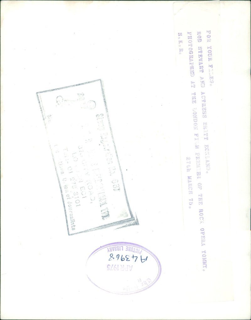 Rod Stewart - Vintage Photograph