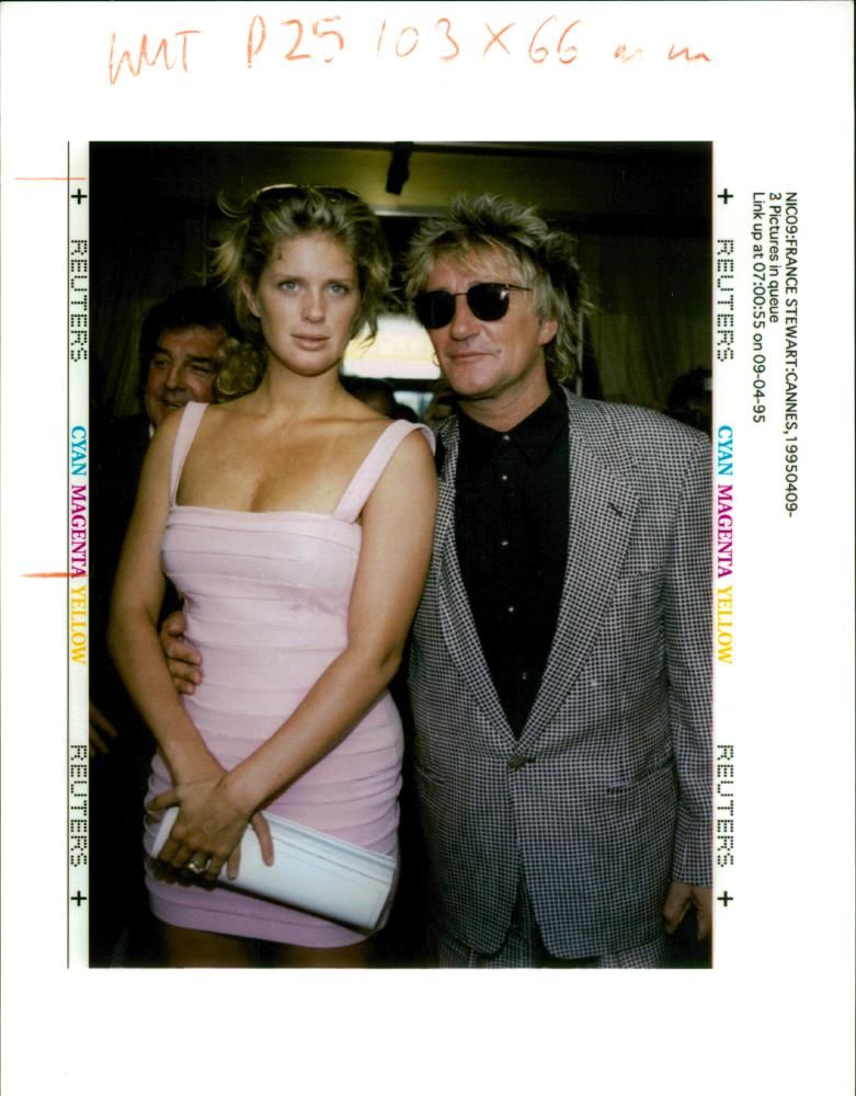 Rod Stewart with his Wife - Vintage Photograph