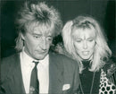 Rod Stewart with his Wife - Vintage Photograph