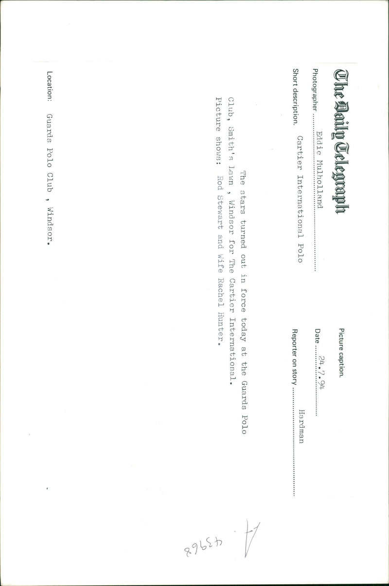 Rod Stewart - Vintage Photograph