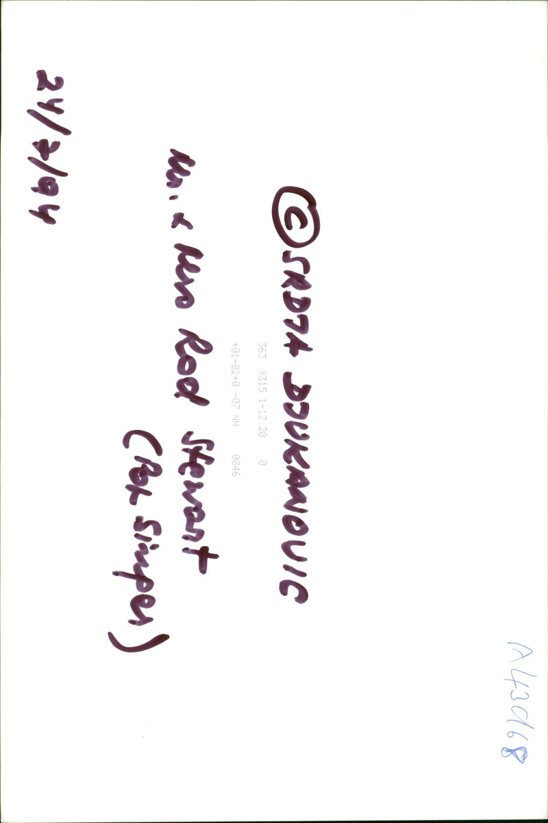 Rod Stewart - Vintage Photograph