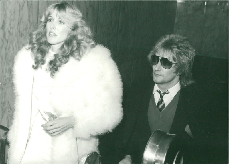 Rod Stewart with his Wife - Vintage Photograph