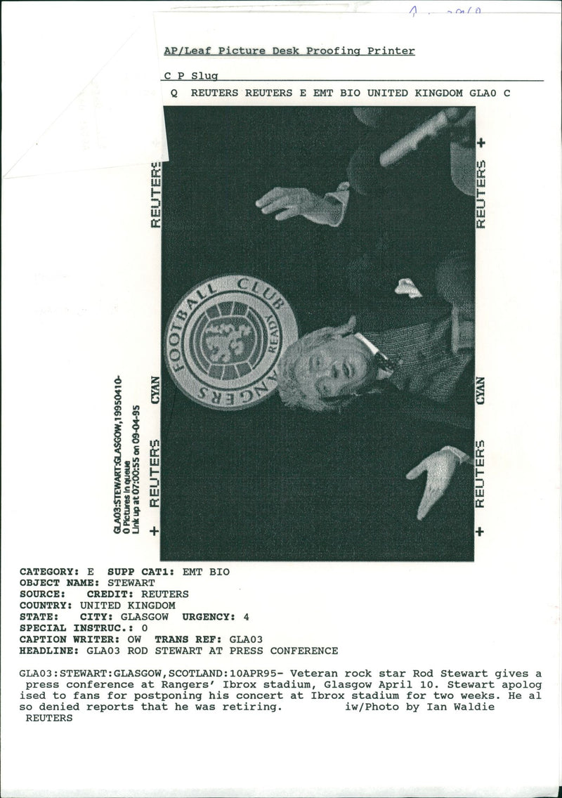 Rod Stewart - Vintage Photograph