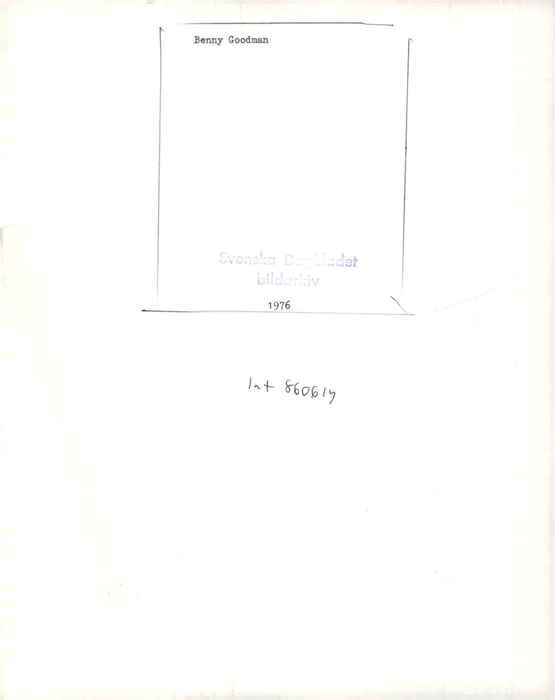 Benny Goodman, musician USA - Vintage Photograph