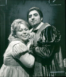 Renato Cioni and duke of mantua and renata scotto. - Vintage Photograph