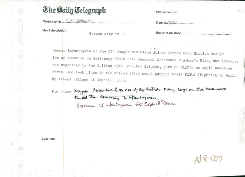 German Infantrymen - Vintage Photograph