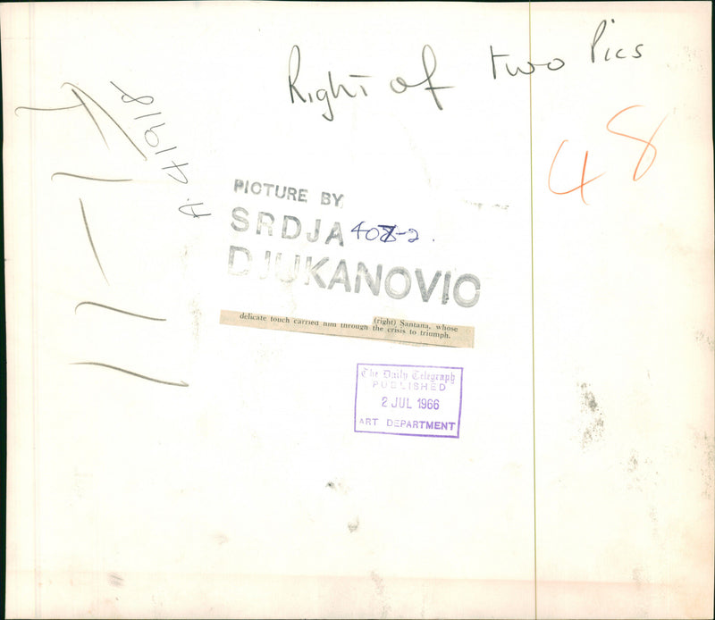 Manuel Santana - Vintage Photograph