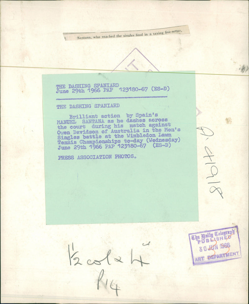 Manuel Santana - Vintage Photograph