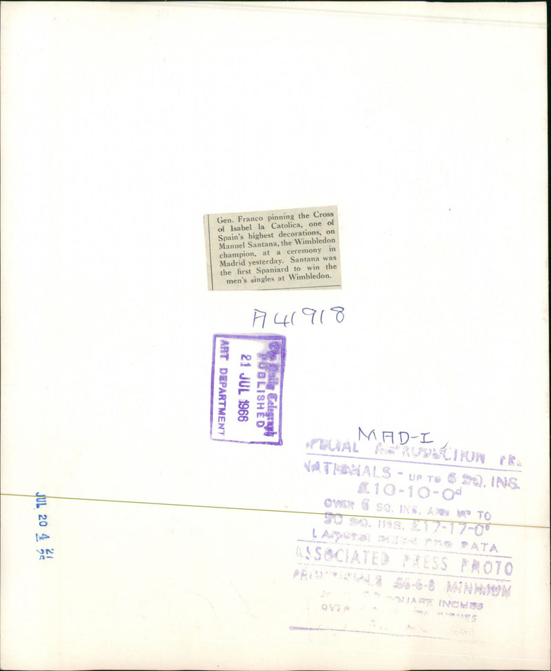 Manuel Santana - Vintage Photograph