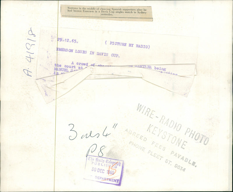 Manuel Santana - Vintage Photograph