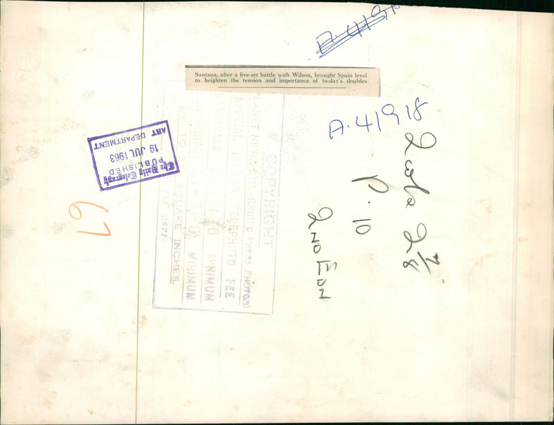 Manuel Santana - Vintage Photograph