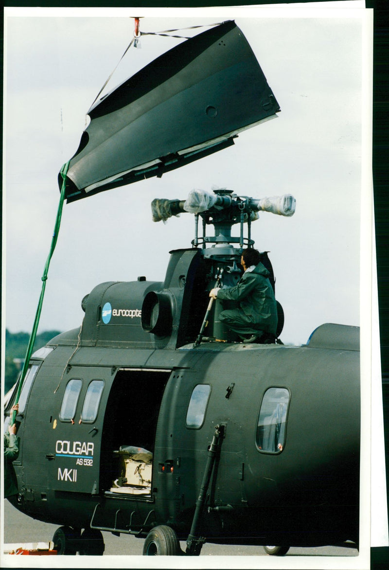 Aircraft: Helicopter: Cougar MK II. - Vintage Photograph