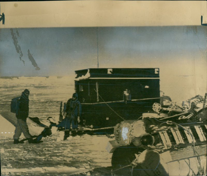 Antarctic Expedition Scott Base - Vintage Photograph