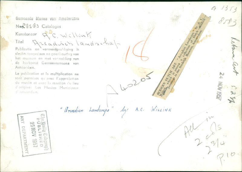 Arcadian Landscape by A.C. Willink - Vintage Photograph