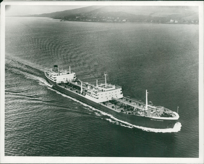 Biggest tanker ever to be launched. - Vintage Photograph