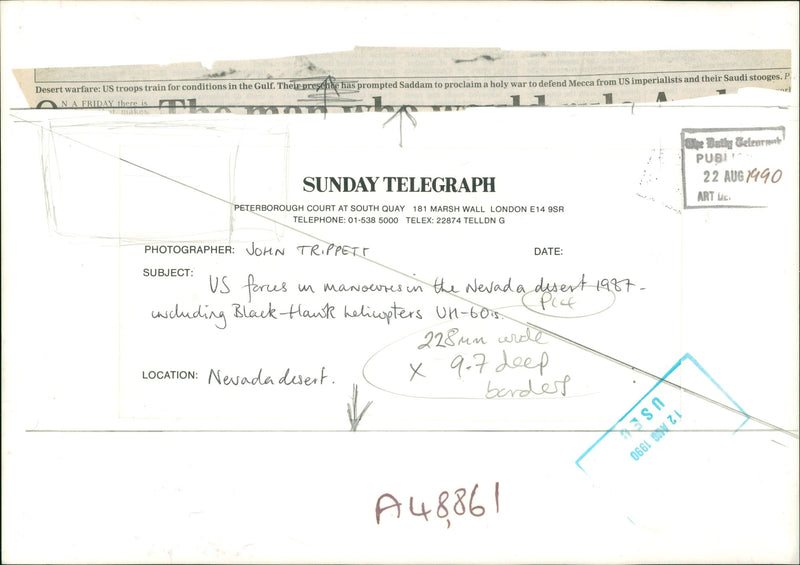 USA army general. - Vintage Photograph