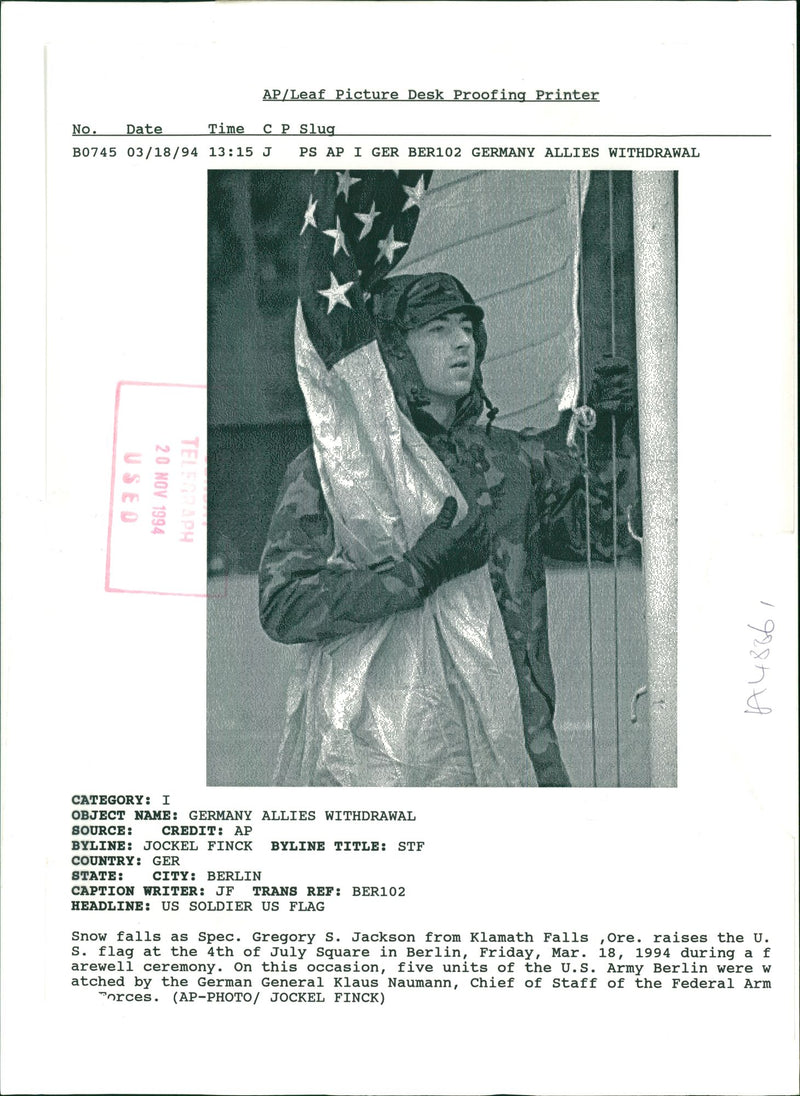 USA army general. - Vintage Photograph