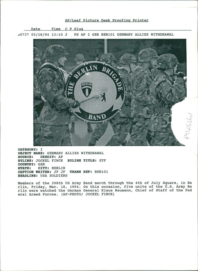 USA army general. - Vintage Photograph