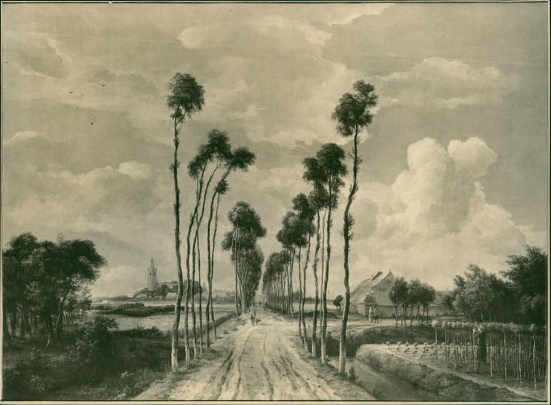 The Avenue at Middelharnis by Hobbema - Vintage Photograph