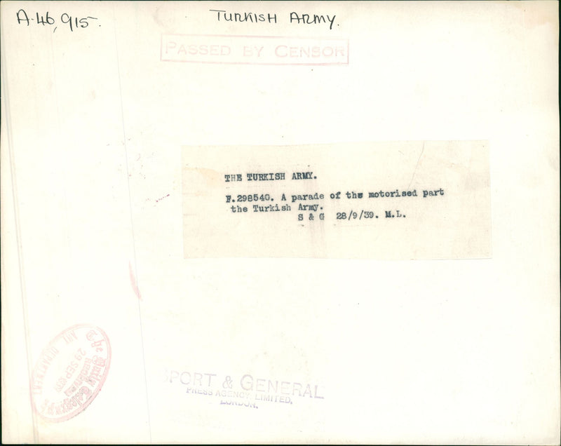 Turkish Army - Vintage Photograph