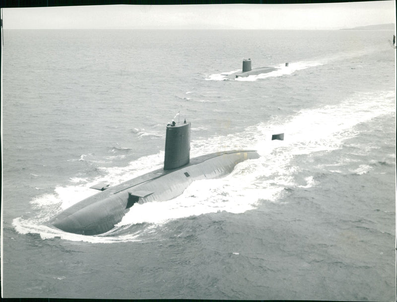Submarine: Churchill and Renown - Vintage Photograph