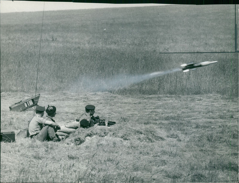 Guided Missile: Vicker 891 Anti-Tanker Weapon - Vintage Photograph