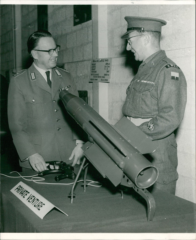 Guided Missile: Vicker 891 Anti-Tanker Weapon - Vintage Photograph