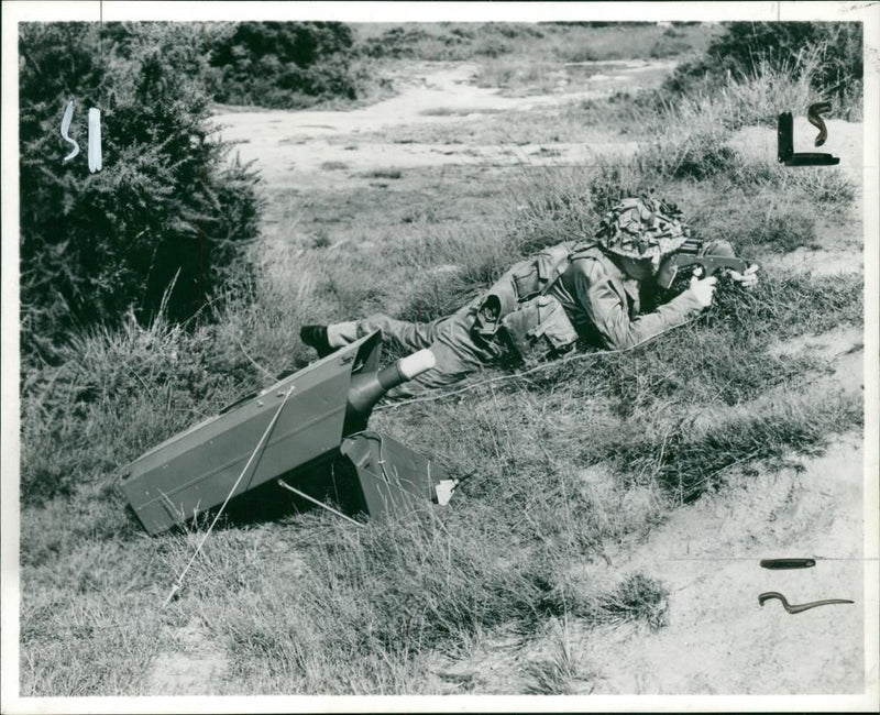 Guided Missile: Vicker 891 Anti-Tanker Weapon - Vintage Photograph