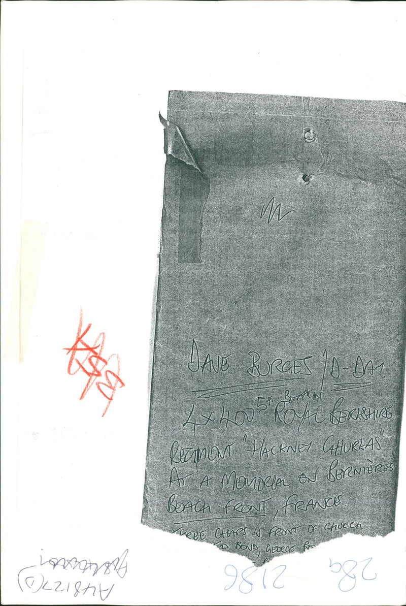 Dave Burges, D Day royal bereshire. - Vintage Photograph