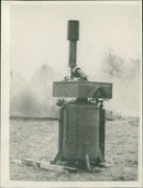 Britains secret weapons against invasion. - Vintage Photograph