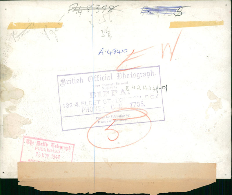 The remnant of rommels army in egypt being brought in armoured. - Vintage Photograph