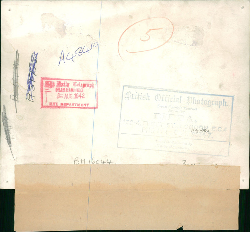 Exhausted German and Italian Prisoners. - Vintage Photograph