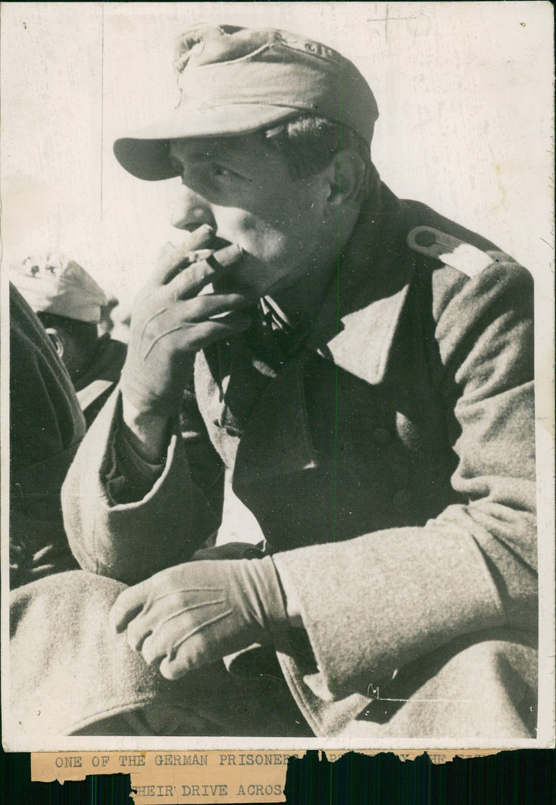 One of the German Prisoner. - Vintage Photograph